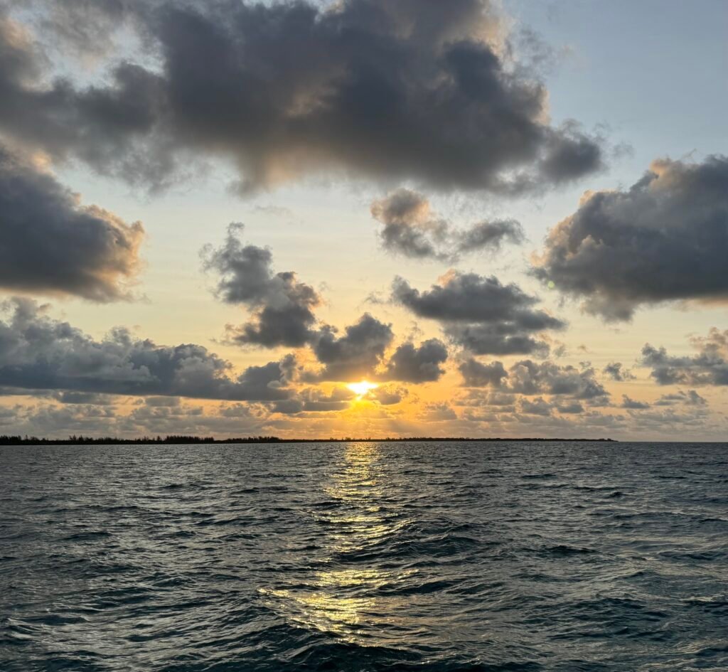 Sunrise over the ocean