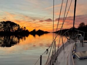 Quiet sunset, beautiful colors